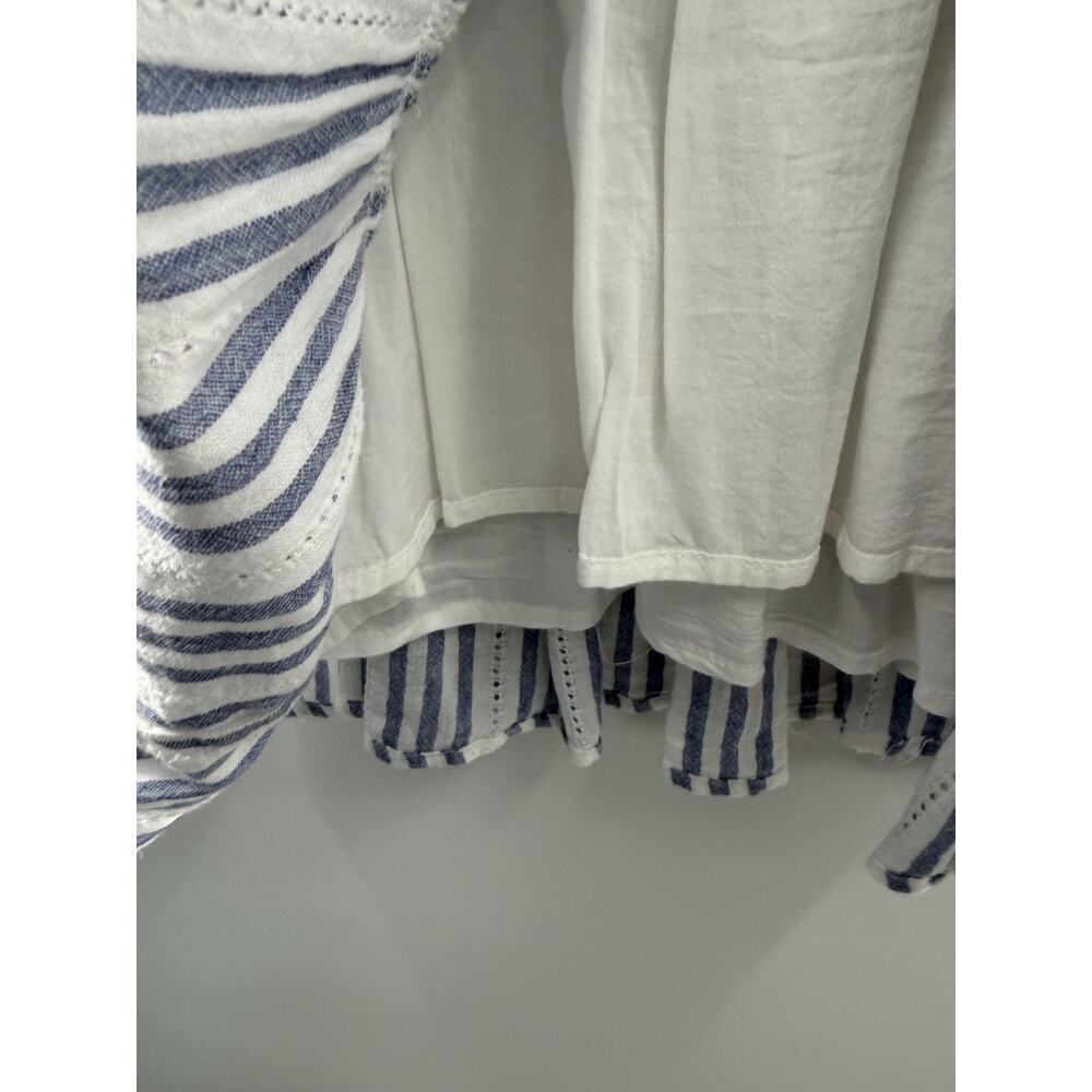 Rails Women's Tara Blue Catalina Stripe Elastic Waist Dress Lined Size Medium - Picture 6 of 10